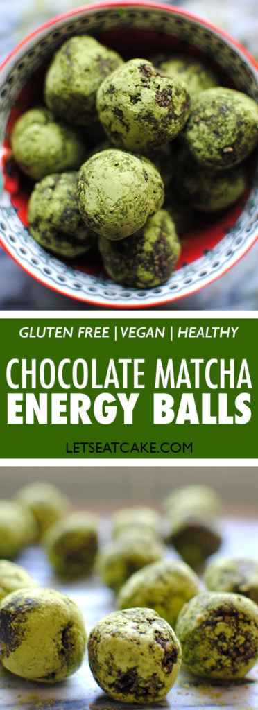 Chocolate Matcha Energy Balls