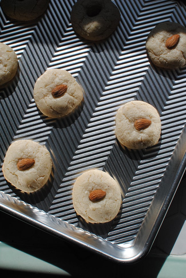 Chocolate Almond Cookies