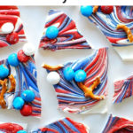 Red White and Blue Candy Bark