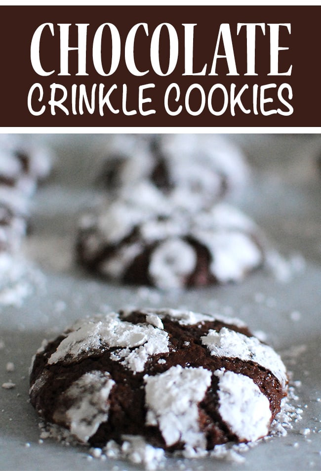 Chocolate Crinkle Cookies