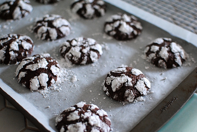 Chocolate Crinkle Cookies