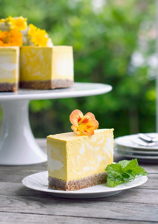 Mango and Turmeric Cheesecake