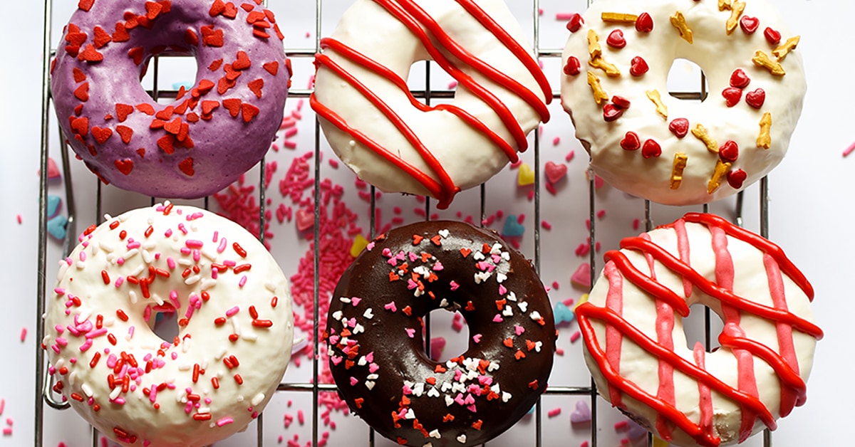 Red Velvet Donuts via Let's Eat Cake