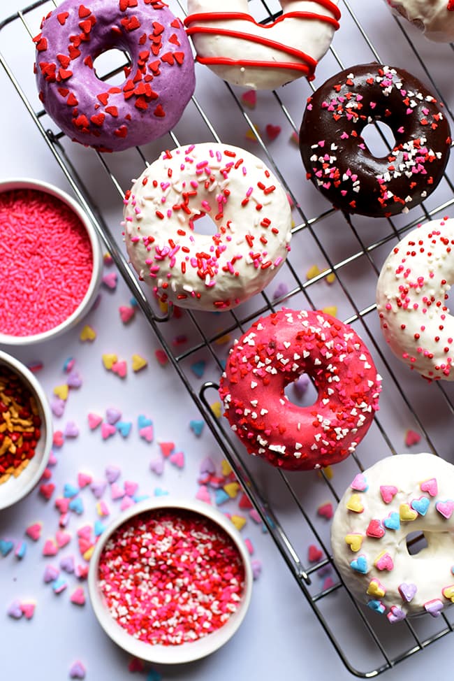 Red Velvet Donuts - Valentine Donuts