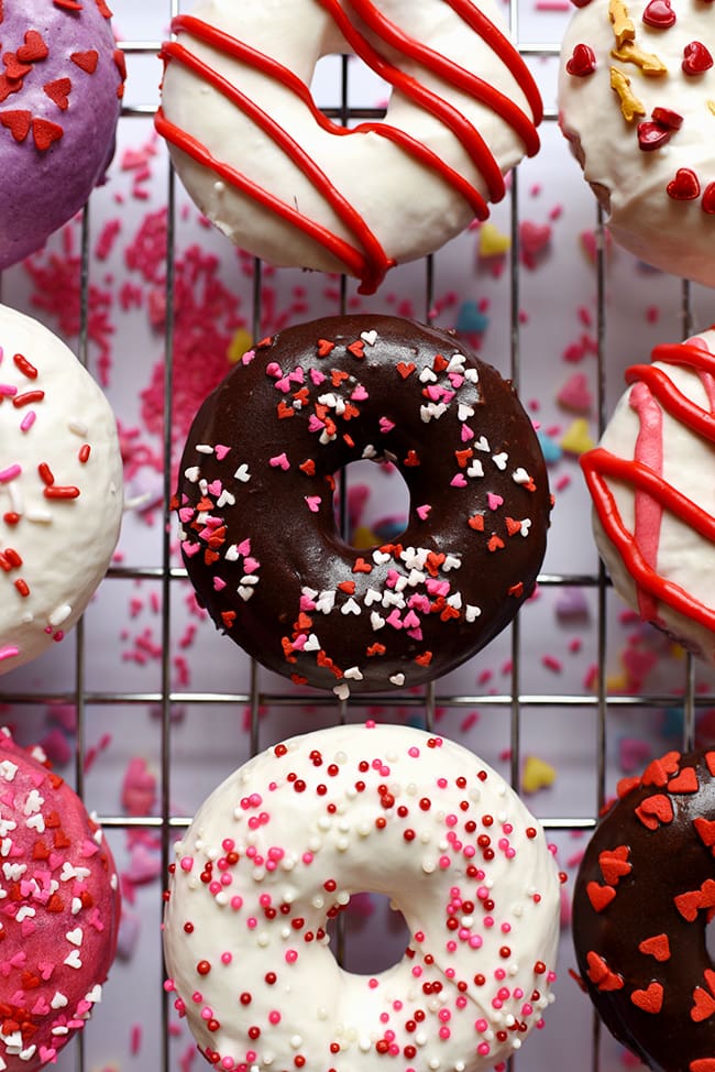 Red Velvet Donuts - Valentine Donuts