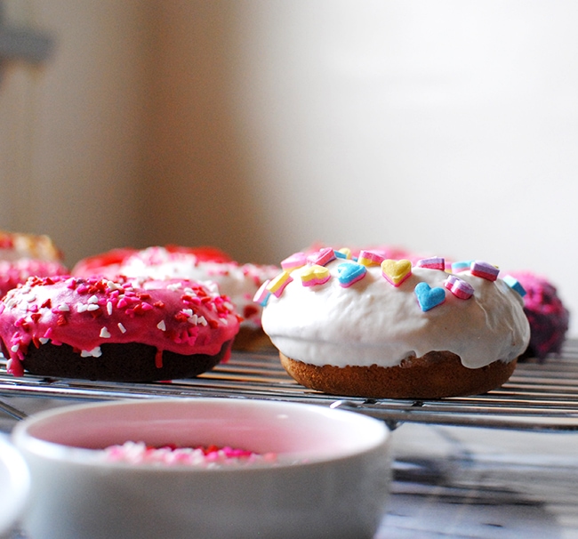 Red Velvet Donuts - Valentine Donuts