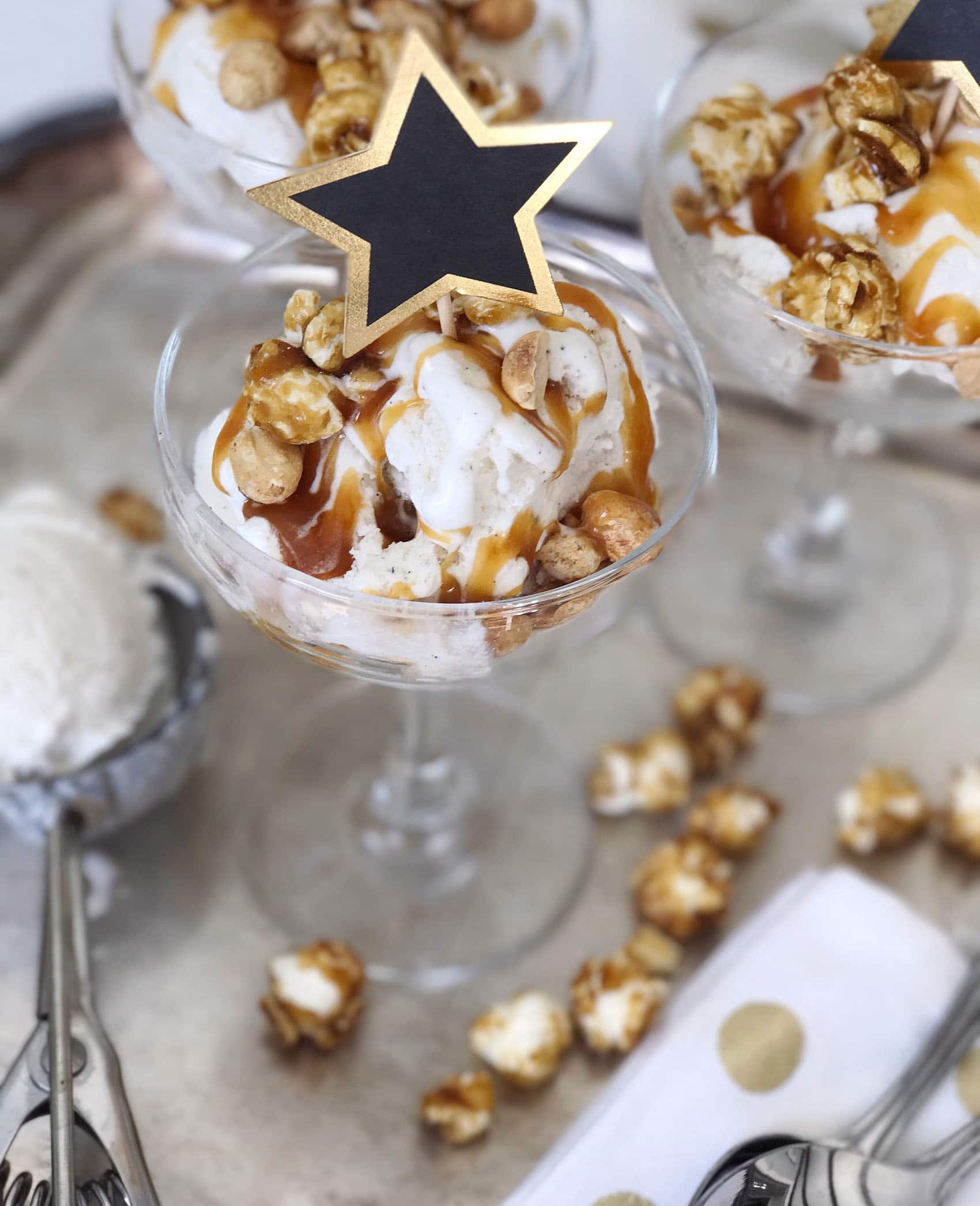 Awards Show Caramel Popcorn Sundae by Domistikated Life