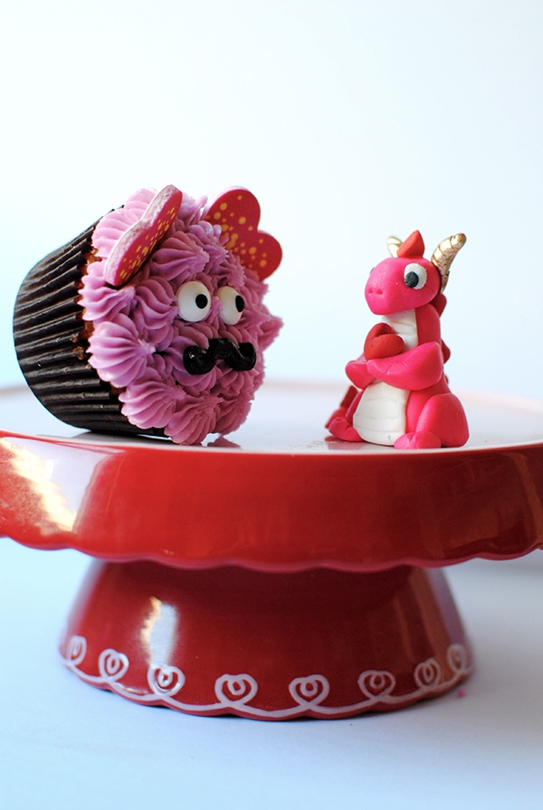 Love Monster Cupcakes and Valentine Dragon