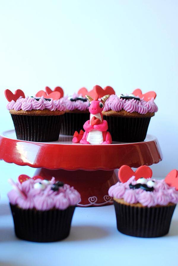 Love Monster Cupcakes and Valentine Dragon