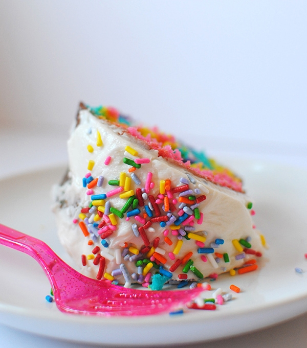 Rainbow Unicorn Cake with Twinkie Filling by Let's Eat Cake