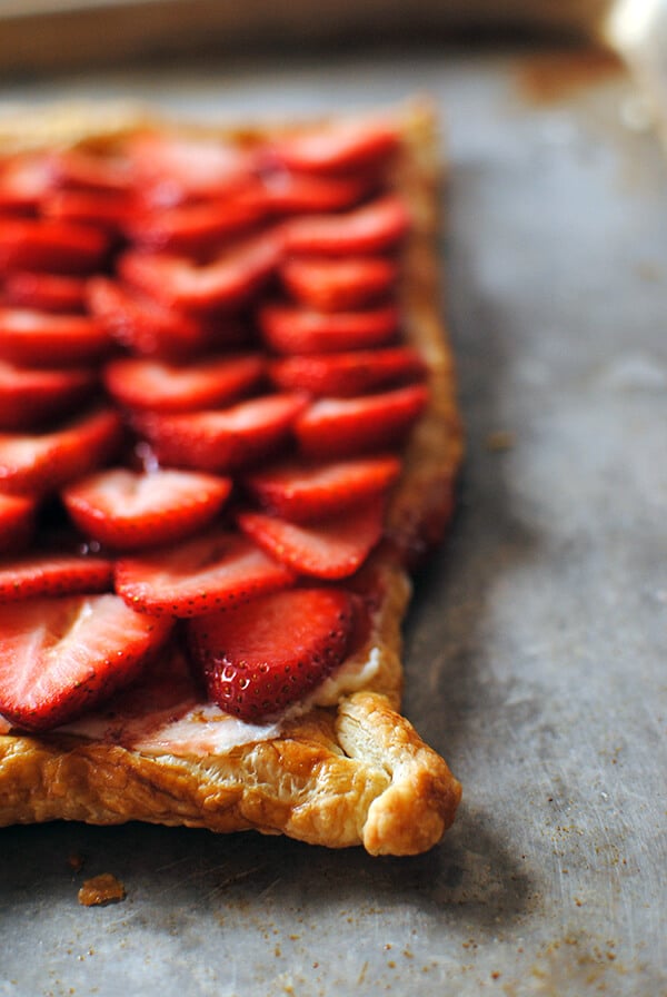 Strawberry Puff Pastry Tart