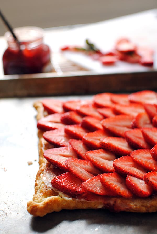 Strawberry Puff Pastry Tart