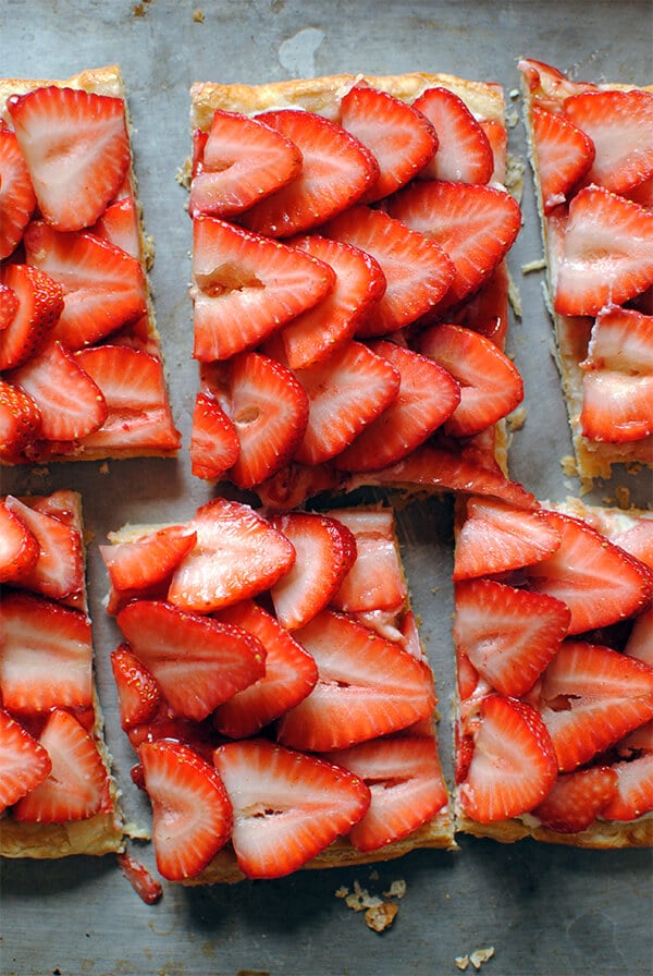 Strawberry Puff Pastry Tart