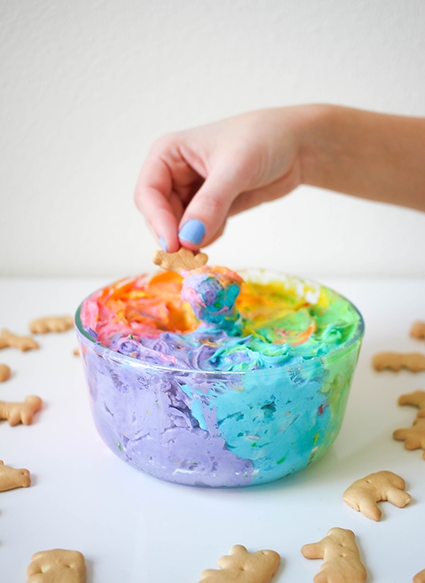 Unicorn Funfetti Dip - Unicorn Desserts