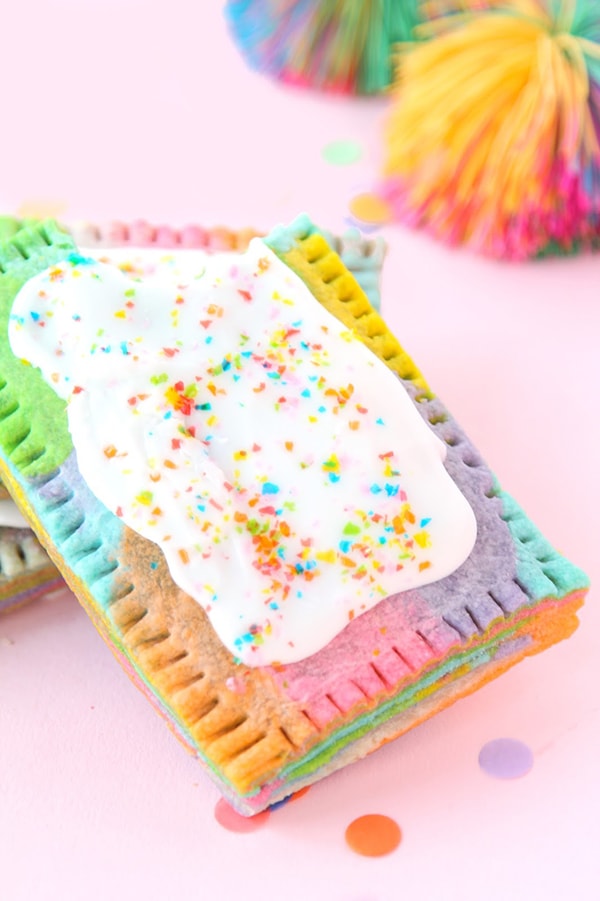 unicorn pop tarts - unicorn desserts