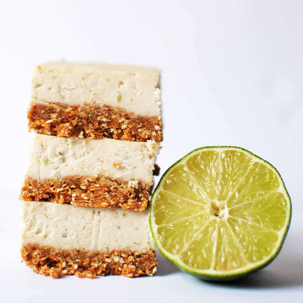 No Bake Key Lime Bars with Pretzel Crust