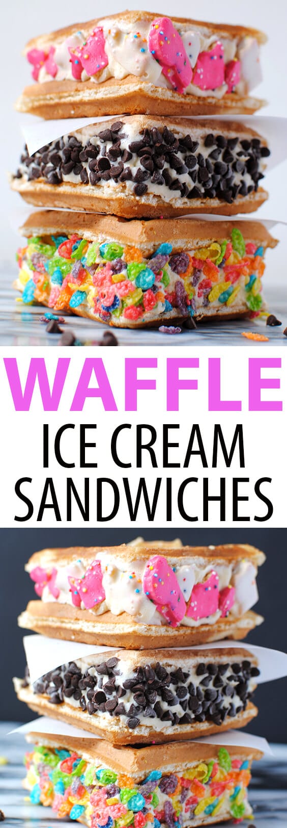 Waffle Ice Cream Sandwiches