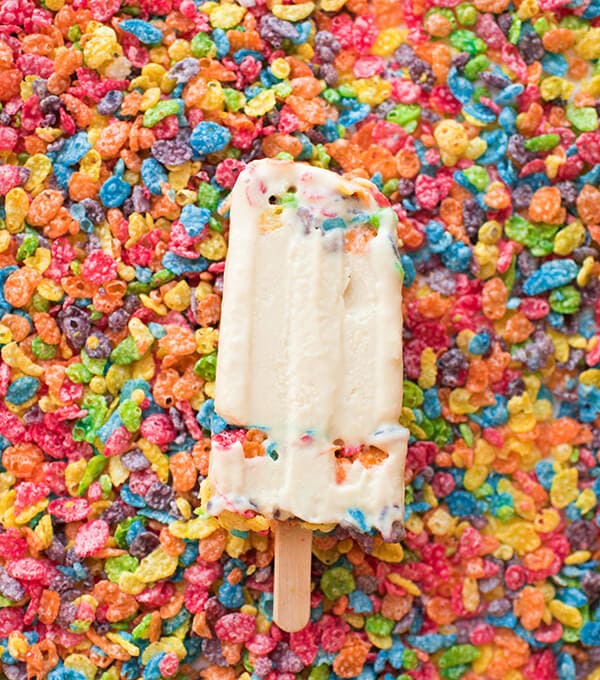 Cereal Milk Popsicles