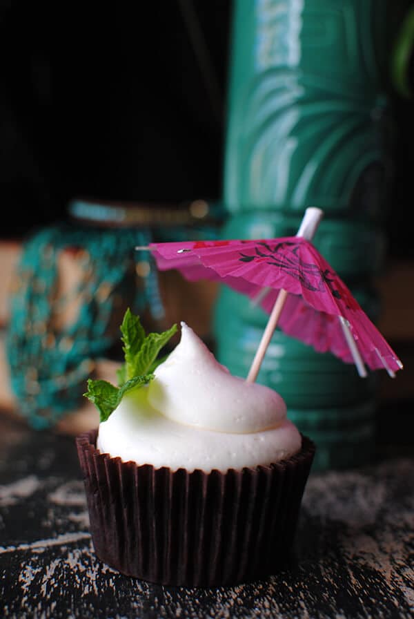 Zombie Cupcake with Tiki Mug