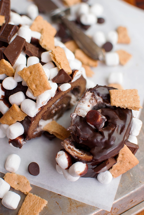 S'mores Roll Cake