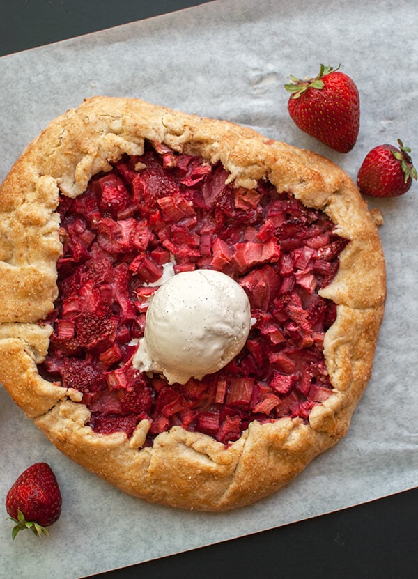 Strawberry Rhubarb Galette Recipe