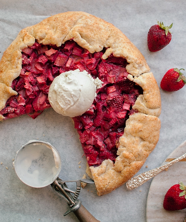 Strawberry Rhubarb Galette Recipe