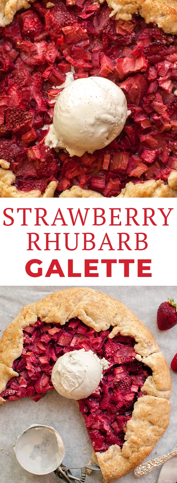 Strawberry Rhubarb Galette Recipe