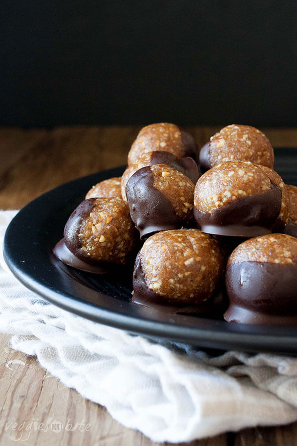 Caramel Peanut Butter Protein Balls