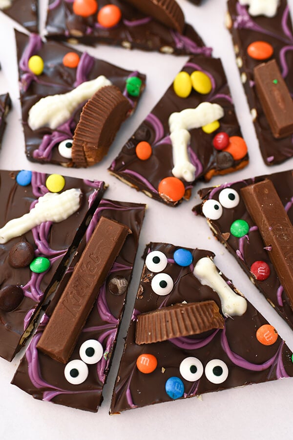 Halloween Bark Recipe — An Easy Halloween Treat | Let's Eat Cake