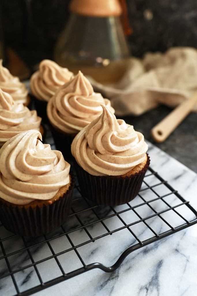 Pumpkin Spice Cupcakes with Cinnamon Cream Cheese Frosting