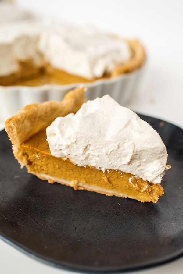 Maple Pumpkin Pie Slice