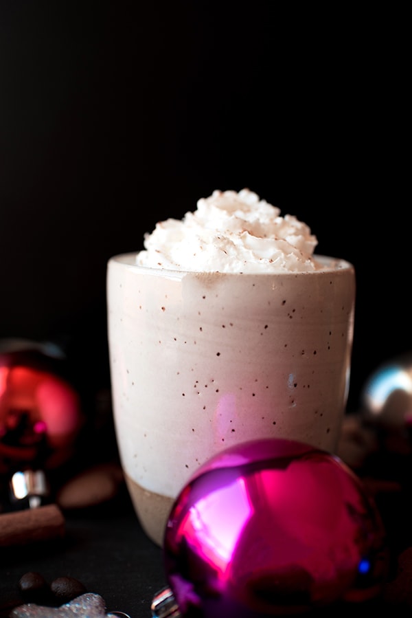 Gingerbread Latte with whipped cream
