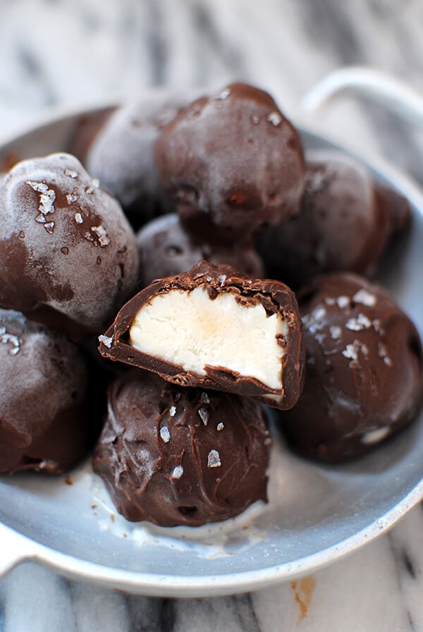 Healthy Desserts: Chocolate Dipped Ice Cream Bon Bons