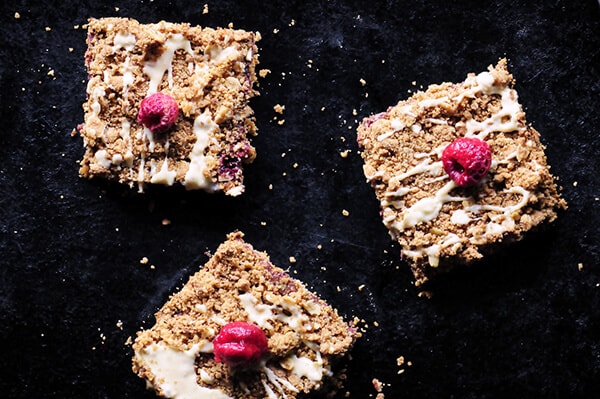 Raspberry Gingerbread Bars