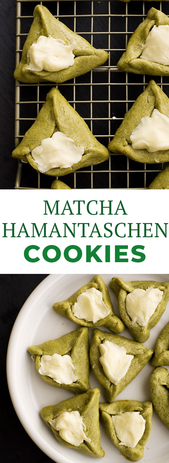 Matcha Hamantaschen Cookies