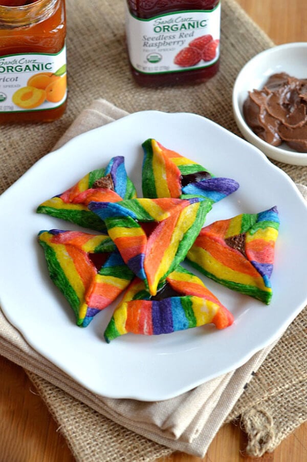 Rainbow Triangle Cookies by Kitchen Tested