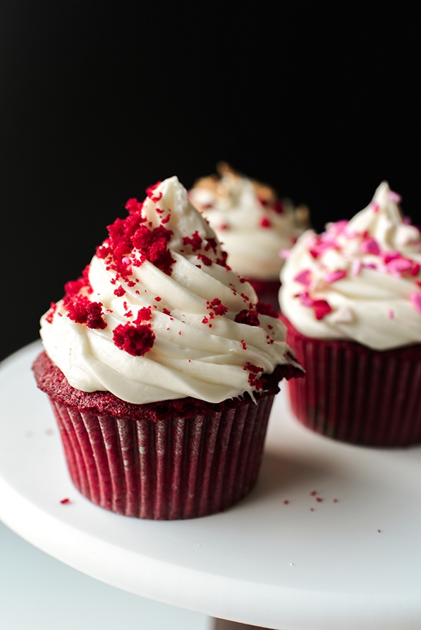 Red Velvet Cupcakes with Cream Cheese Frosting