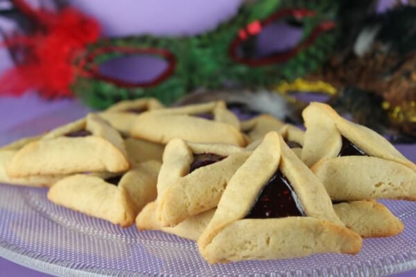 Peanut Butter and Jelly Hamantaschen by the Joy of Kosher