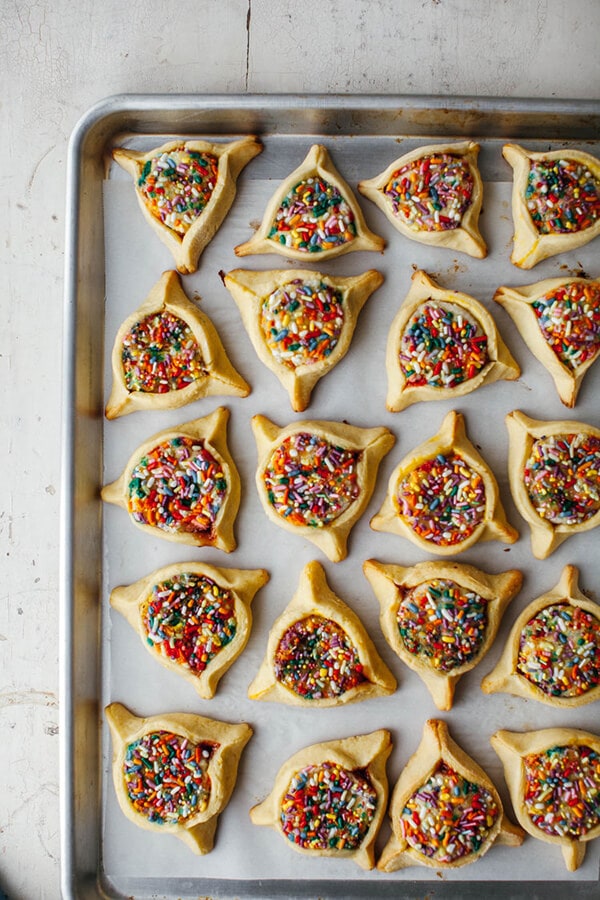 Rainbow Sprinkle Hamantaschen by Molly Yeh