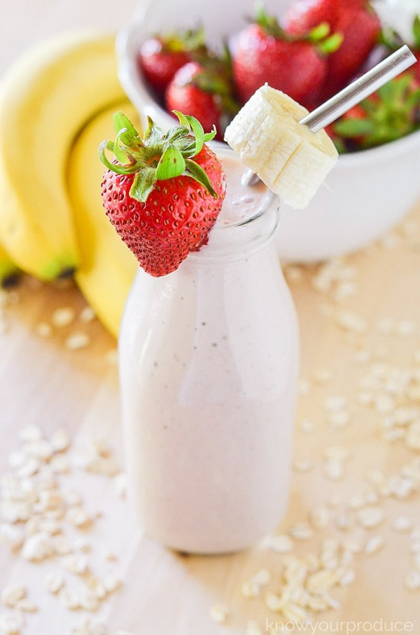 21 Smoothie Recipes - Strawberry Banana