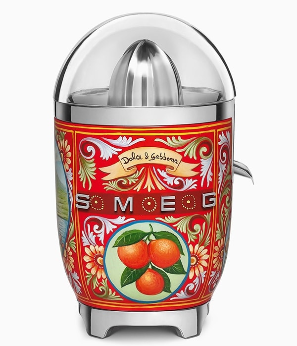 Smeg Citrus Juicer from Sicily Is My Love collaboration with Dolce & Gabbana