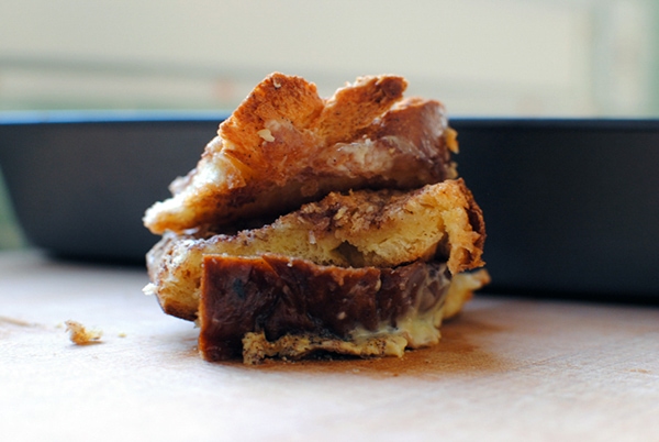 Cinnamon Bread Pudding with Vanilla Sauce