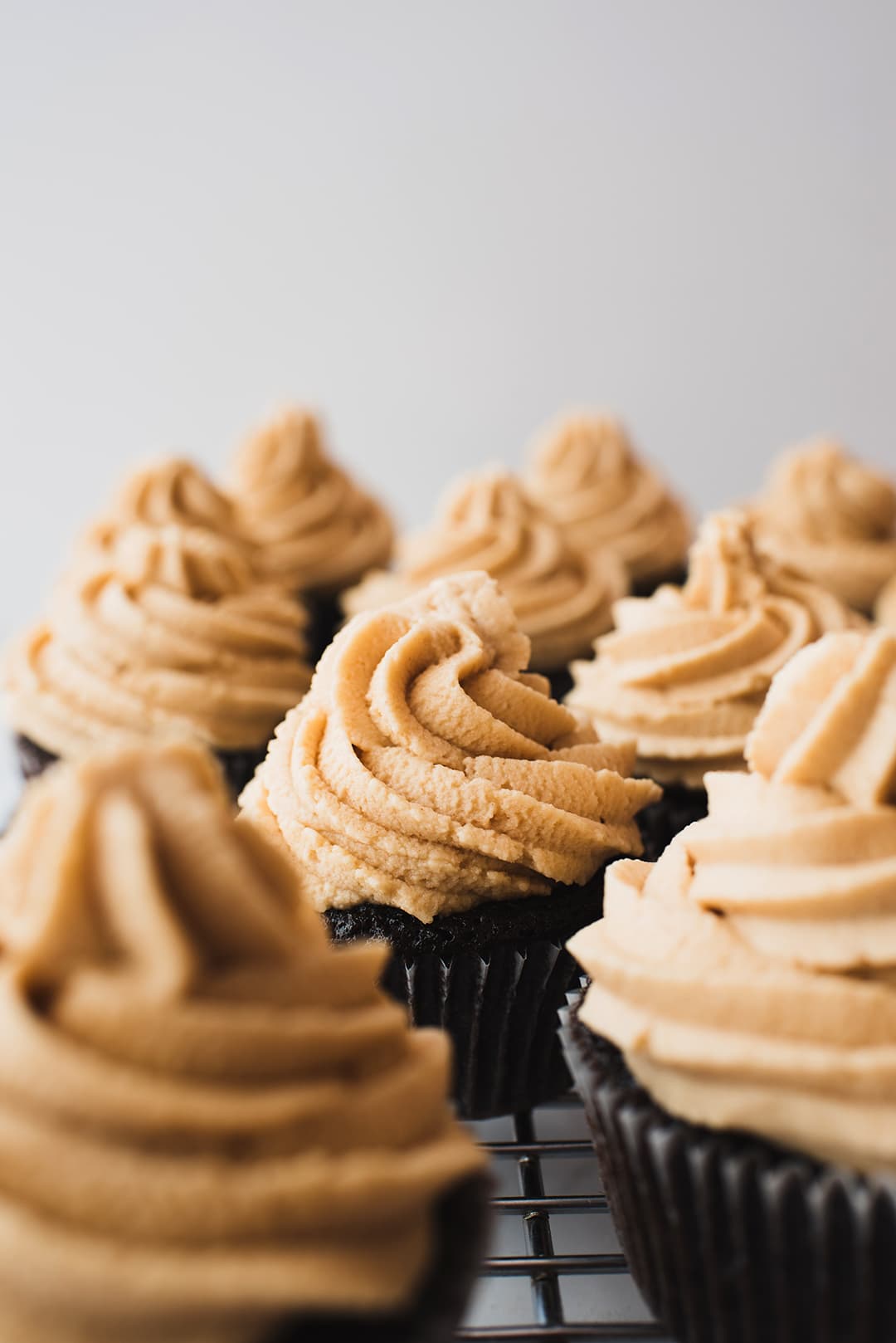 Chocolate Cupcakes with Peanut Butter Frosting