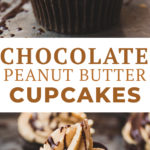 These chocolate peanut butter cupcakes have a rich, fudgy chocolate cake and are topped with a creamy peanut butter frosting. If you love peanut butter chocolate recipes, you’ll love this easy chocolate cupcake recipe! #letseatcake #cupcakes #chocolatepeanutbuttercupcakes #chocolatecupcakes #chocolatecake #peanutbuttercupcakes #peanutbutterfrosting #peanutbuttericing #peanutbutterrecipes #reeseschocolatecupcakes #cupcakerecipe #reesescupcakes #chocolaterecipes #cupcakerecipe #easycupcakes #cupcakeideas #peanutbutterchocolate #peanutbutterchocolaterecipes #bakingrecipes
