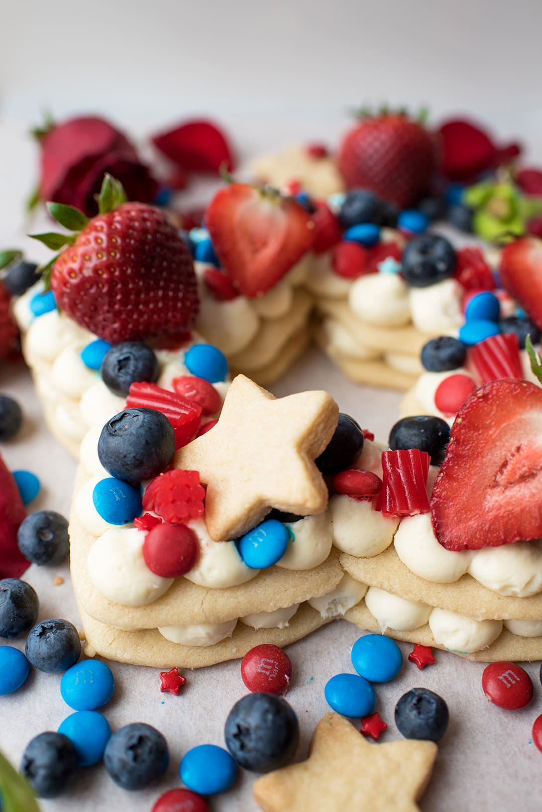 Star Shaped Cream Tart Cake