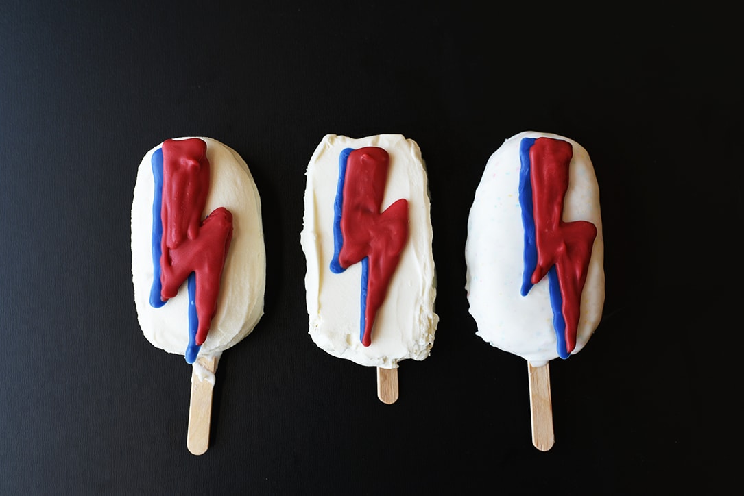 David Bowie Inspired Ghost Pepper Ice Cream Popsicles