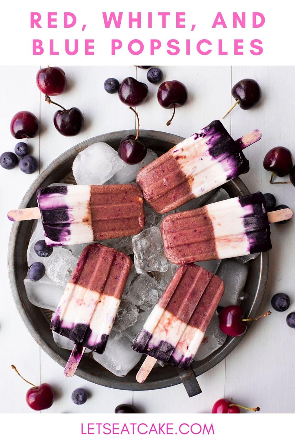 Red, White & Blue Popsicles Recipe - Detoxinista