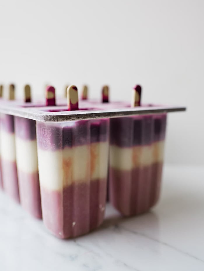 Red White and Blue Popsicles - Frozen in Mold