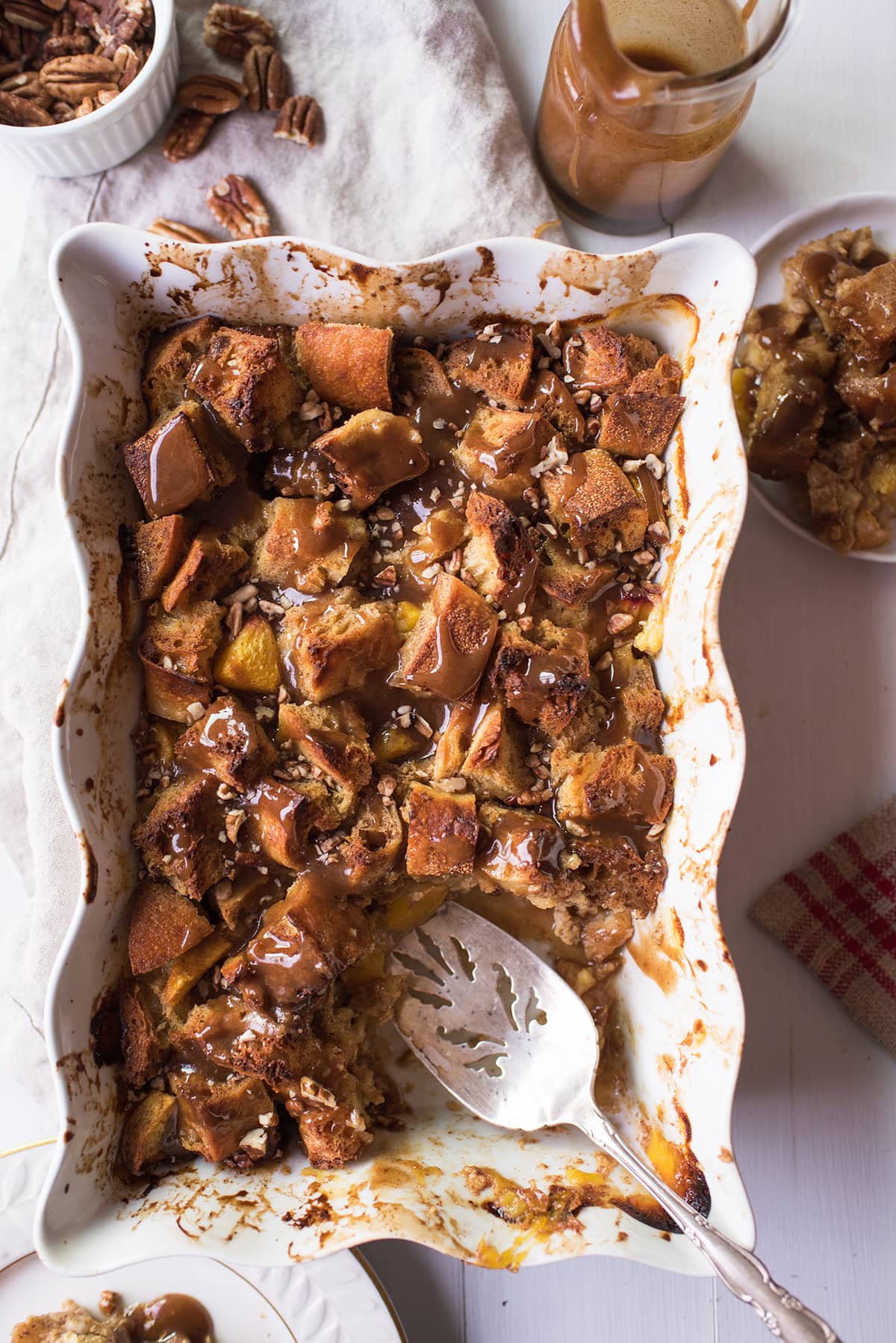 Peach Bread Pudding