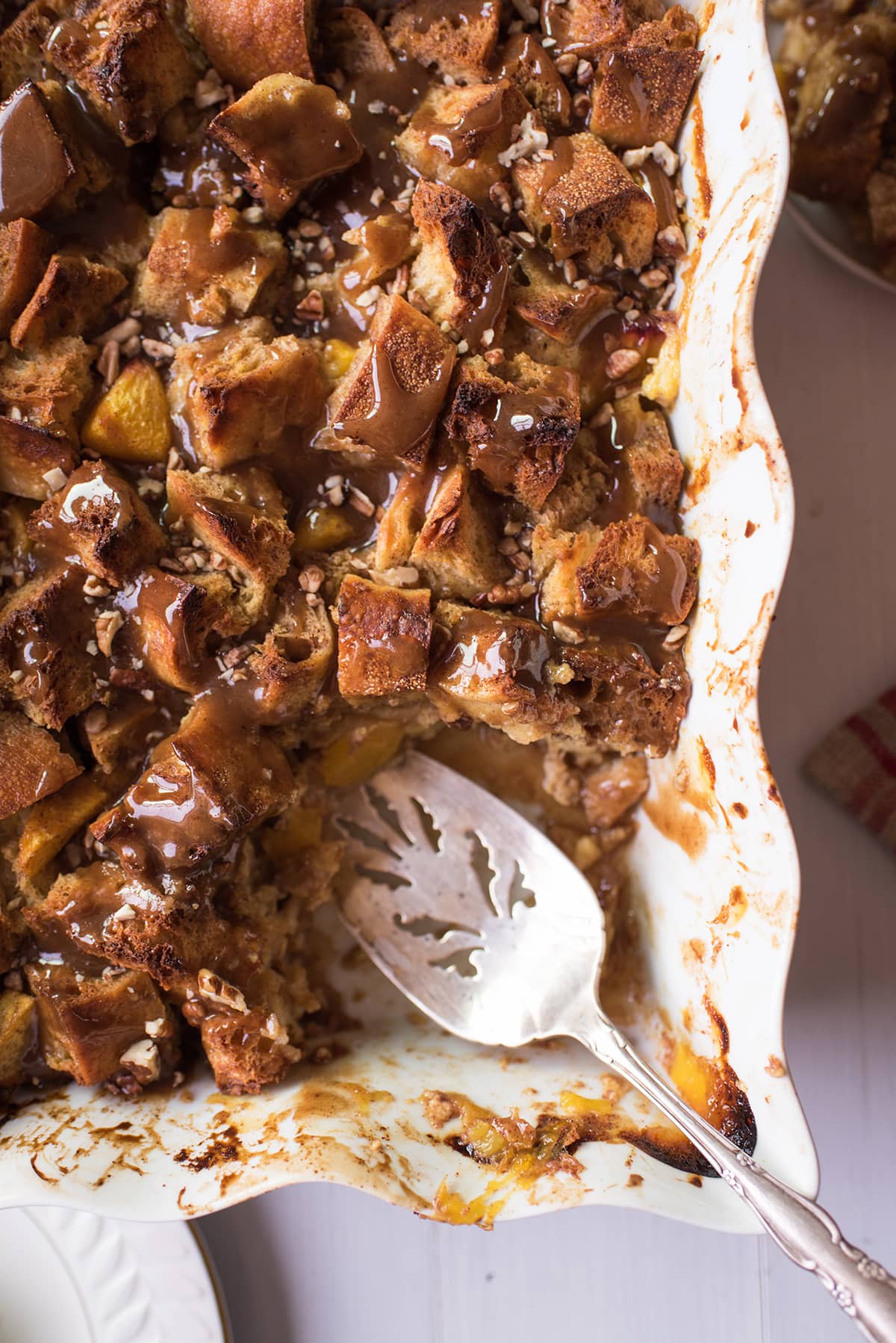 Peach Bread Pudding